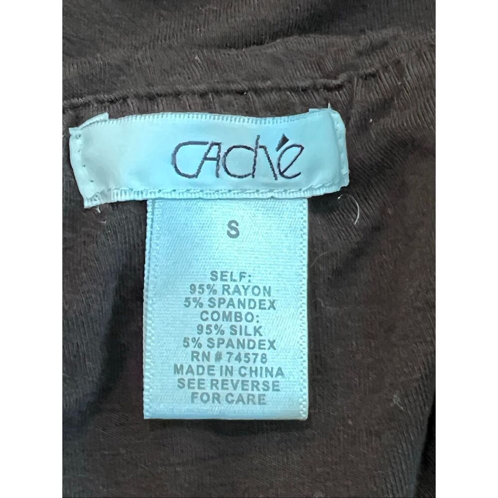 Cache Women's Leopard Print Adjustable Strap Silk… - image 5